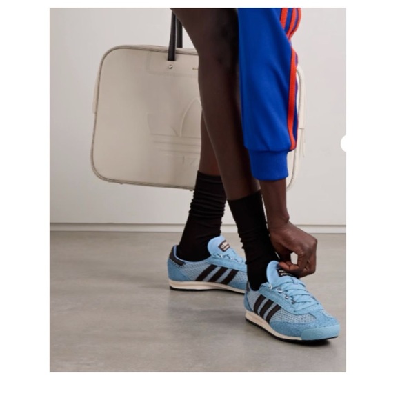 Adidas x Wales Bonner SL76 baby blue & black women’s sneaker size US5 - Picture 3 of 6